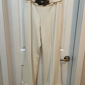 Margaret M Cream Flare Pants
